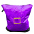 稳斯坦 W5883 拉链中转袋 PE防水耐磨编织袋快递物流打包袋集包袋 紫色20*90*100cm