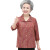 琊沫母亲节衣服妈妈夏套装60岁左右中老年人装女奶奶装衬衫60-70-80岁 橘红色单件上衣 L(建议60-80斤)
