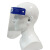 面屏隔离PET双面防雾成人儿童透明 防护面罩 成人蓝色(10个装 30个起拍)