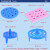 铸固 水浴锅 实验室塑料漂浮板离心管架 塑料圆形20孔（颜色随机） 