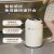 英国merun智能感应垃圾桶厨房卫生间大容量厕所客厅轻奢带盖 奶油白 12L/配万向轮/垃圾袋