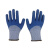 安迪手套 乳胶浸胶劳保手套 工作手套 3/4浸 防水 蓝色 L 实用装(12双)