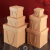 正方形礼品包装盒礼盒三层瓦楞纸盒手工礼物盒茶叶空盒牛皮纸纸盒 牛皮瓦楞双绳盒25*25*25（5个价）