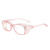 择初防护眼镜偏光太阳镜变色男女通用眼镜防风镜 透明浅粉C10