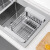 悍高（HIGOLD）客厅高级灯可伸缩厨房水槽置物架沥水架家用洗菜盆收纳架洗碗池沥 基础款201沥水篮小号灰色