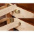 实木床子床边横梁木条实木板松木方木料床横条床板配件 3cmX6cmX长150cm送床托