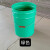25L特厚铁皮户外垃圾桶大容量耐磨庭院垃圾桶铁桶带盖子家用防火 绿色