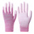 盛世静电手套防工地劳保防滑工作专用透气薄款手套绝缘 粉色条纹涂掌(24双) S