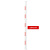 冰融 蛇形跑杆 3米PVC训练标杆障碍绕杆红白警示杆（仅杆）