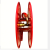 消防软管卷盘消火栓水管20米2530米自救式轻便水龙带卷盘套装带箱 30米卷盘+全红箱