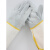 长款牛皮帆布袖电焊手套焊工烧焊加固耐用防烫耐高温隔热手套 二层帆布袖加固(1双价) XL