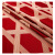纤水纺轻奢风格抱枕布料沙发色织全涤提花混纺面料客厅卧室窗帘布料手工 18218-红色（1米价，宽幅1.5米）