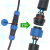 免焊对接防水航空插头插座接头公母对插电线电缆快速接线芯连接器 LD28对接单个插头 【需备注芯数】