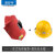 千惠侬焊工专用带安全帽焊帽头戴式电焊面罩红钢纸全脸轻便隔热防护神器 红色安全帽(配铁耳朵)