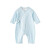 妙贝亲新生婴儿薄款夏季宝宝外出哈衣和尚服婴幼儿衣服夏装 浅蓝色 52