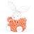 Kaloo法国婴幼儿安抚玩具男孩女孩宝宝毛绒安抚娃娃公仔儿童安抚兔子 小号橙色兔K969982 18cm