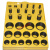 O型圈密封圈耐高温耐高压耐油密封丁晴橡胶圈盒装修理盒汽车维修 黄色 黄色盒子
