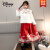 迪士尼（Disney）马面裙套装女童装汉服冬季23新款小女孩中国风加绒加厚上衣两件套 单件红色上衣（赠）项链 130(身高120-130cm年龄8-9岁)