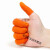 适用一次性手指套耐磨加厚护指护伤防滑橡胶指头保护套指甲防护拇指套 橙色防滑 M/中号 20只装