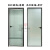 极窄卫生间门白玻璃厕所门厨房门钛镁合金玻璃平开门阳台门 .0型材平开门-单包[玻+透