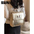 RUIPAIRuipai双肩包包女2024新款时尚学生背包小众多功能书包手提旅行包 金色