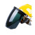 电焊面罩安全帽式支架面屏防护冲击头戴式焊帽工烧氩弧焊接 单独黑屏1个