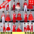 鹿藤六一儿童演出服中国风幼儿园表演服小学生大合唱团服装红色蓬蓬群 花瓣裙长袖 +头饰 100cm
