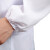 适用于白大褂工作服厂服实验室工装卫生服制服定做男女长袖印字刺绣 钮扣袖口 S/160