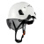 OIMG达林韦尔CR06X碳纤维色护目防砸abs安全帽男工地盔新国标印字定制 碳纤维色+外墨色镜