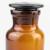 海斯迪克 玻璃广口试剂瓶 加厚密封磨砂大口样品瓶 棕色250ml