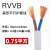 普霖乐 电线2芯RVVB.0.75/1/1.5/2.5/4平方软护套线平行线防水防冻电源线 备件 2芯0.75平方（10米价）