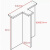 安霞亚克力桌腿 亚克力桌腿高透明桌脚餐桌支架有机玻璃定制加工可折 高透明2 T型700x500x200mm厚度2