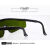 HKFZ1064nm激光打标机雕刻机防护眼镜镭雕切割焊接护目镜 黑架墨绿镜片(加厚)