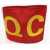 现货QC QA红袖标袖章定做安全员袖章斜纹面料网印圆形袖套可定制 助拉