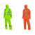安大叔D763/C890反光雨衣裤套装3M视觉丽材料髙警示PVC防水涂层布 荧光黄 S