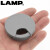 LAMP蓝普设备收纳盒电脑桌线孔盖穿线孔盖孔洞装饰盖45/55孔 45mm孔用:白色