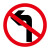 定做道路交通标志指示牌 限高牌减速慢行圆形三角形方形反光铝板牌禁止通行禁止左转禁止鸣笛限速5公里 JZTX-15 限宽3米 40*40cm