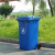 360L户外大号加厚带盖塑料挂车环卫垃圾桶180升小区物业垃圾箱 灰色 160L