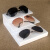 千团精工阶梯型眼镜展示架 亚克力阶梯形眼镜展示架墨镜太阳镜饰品多层陈 四层白色