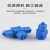 POM塑料塑钢接头快速拧气动螺纹直通弯头蓝色耐酸碱三通气管接头 卡其色