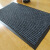 入户门垫洗手间地毯丙纶PVC地垫定制橡胶双条纹地毯消毒垫子跨境 双条纹黑色 40x60cm