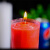 海斯迪克 应急照明加粗蜡烛 大蜡烛 无烟蜡烛 2只装（红色) HKCX-228
