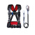 千安 三点式安全带 高空作业施工安全绳挂钩套装保险带 背带+双大钩带缓冲2.7米