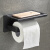 卫生间卷纸架不锈钢纸巾架洗手间手机置物架厕所手纸盒免打孔 B款镜面双纸巾架