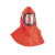 代尔塔401001重型防化头罩大面屏液密防火防喷溅耐酸碱透明度高可视角宽阔头罩阻燃 橙色