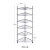 胜镁 不锈钢脸盆架卫生间落地三角架货架六层 层之间间隙21cm 38*38*119cm