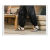 揽知男夏天打太极穿的灯笼裤中式龙纹红色冰丝裤子夏季薄款中国风装大 K65黑色收腿束脚九分 M95115斤