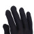海斯迪克 劳保手套 点珠防滑手套 工人干活尼龙手套 12双黑色 
