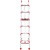 NOSAPC 铝合金伸缩梯子升降梯加固加厚双踏直梯单面梯工程梯 2.0厚4米伸缩直梯伸开3.5米左右