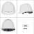 希凡里安全帽男工地领导ABS国标定制logo印字工程电工白色头盔夏季 YD-TQ白色 透气(旋钮帽衬)